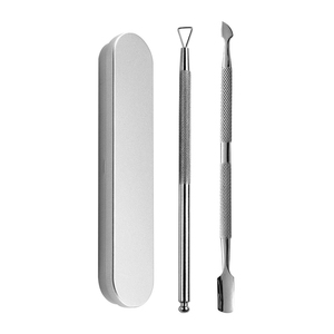 Pousse-cuticules double embout en acier inoxydable pour manucure et soin des cuticules, vente en gros, ensemble de manucure en acier inoxydable incluant un outil pour cuticules - Product Image 4