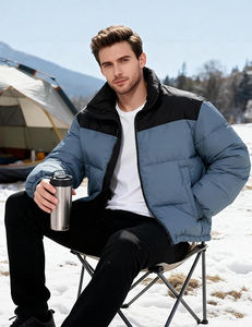Chaqueta de Invierno para Hombre, Ultra Cálida, Transpirable, Ecológica, de Poliéster, Impermeable, con Capucha, Cierre Completo, para Uso Casual al Aire Libre - Product Image 6