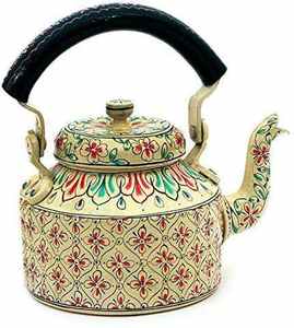 Tetera de cobre apta para alimentos, de la más alta calidad, para servir té y café, para uso doméstico y en hoteles. - Product Image 5