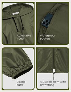 Chaquetas Cortavientos Personalizadas de Alta Calidad para Entrenadores, Chaquetas para Correr al Aire Libre, Chaqueta de Ciclismo con Cremallera para Hombre - Product Image 5