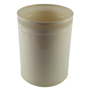 Designer Round Shape Black and Golden Metal Storage <b>Box</b> Container for Cloths Toy Goods Other Items Pattern Design Dustbin Bins - Product Image 4