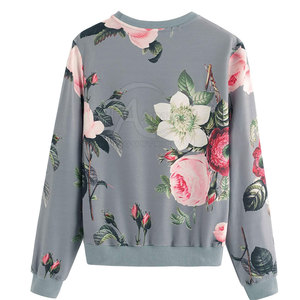 Sweat-shirt décontracté pour femme fabriqué au Pakistan, sweat-shirts de haute qualité pour adultes, sweat-shirt à imprimé floral de haute qualité - Product Image 3