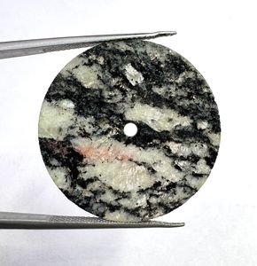 Esfera de Reloj Única de Piedra de Mármol Negro de 28.5mm x 1mm, Disco Redondo Hecho a Mano con Piedras Preciosas para Esferas de Relojes de Lujo Personalizados - Product Image 4