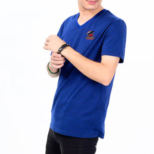 Camisetas de Cuello en V para Hombre de Alta Calidad de Marca Privada, Camisetas de Cuello en V para Hombre en Grandes Cantidades, Camisetas de Cuello en V para Hombre Hechas de Algodón - Product Image 1