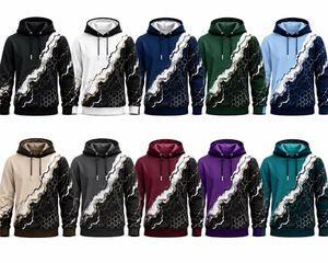 เสื้อฮู้ดผู้ชาย ลายหินอ่อน ทรงปกติ สวมใส่สบาย สำหรับฤดูใบไม้ร่วง ผลิตจากผ้าโพลีเอสเตอร์/คอตตอนถัก 100% ดีไซน์กระเป๋า - Product Image 6