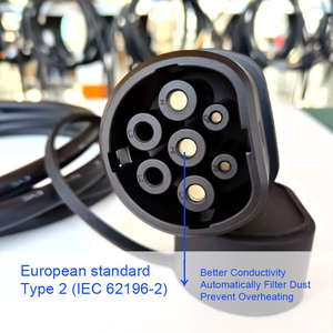 Chargeur EV portable rapide Type 2 Type 1 GBT AC 3,5 kW 22 kW pour voiture électrique avec câble d'extension certifié CE UL TUV IEC - Product Image 3