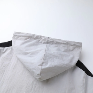 Veste coupe-vent à capuche demi-zip Alpha Grey, noir, or vieilli, gris, 100% polyester, imperméable, fermeture éclair, poches cachées, coupe-vent - Product Image 5