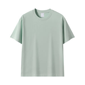 OEM Customized Logo Embroidery Kids 230G Heavyweight Pure Cotton Solid Color Unisex Oversized Short Sleeve Wholesale <b>T</b> <b>Shirt</b> - Product Image 6