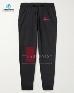 Men <b>Drawstring</b> <b>Trousers</b> Cotton Twill Casual Pants Custom Slim Fit Smart Casual Pants - Product Image 1