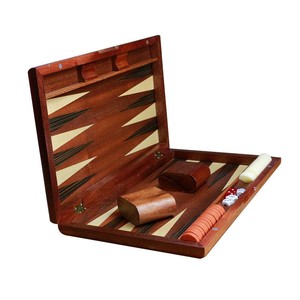 New Luxury Design Customizable Leather Eco-Friendly Durable High Quality <b>Backgammon</b> Game <b>Set</b> Folding Box Custom Logo - Product Image 2