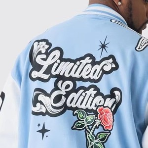 Custom Embroidered <b>Leather</b> <b>Jacket</b> Premium Genuine <b>Leather</b> Biker Coat Fashion Outerwear OEM ODM Factory Sample Service - Product Image 5