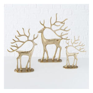 Figurine de renne nordique de luxe en aluminium, décoration intérieure contemporaine pour les fêtes, réutilisable, taille et couleur personnalisables, directement de l'usine - Product Image 6