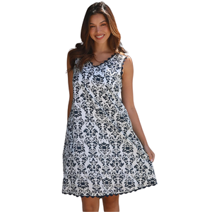 Mini vestido con estampado floral para mujer, vestido de moda con corte en A - Product Image 1
