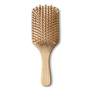 Bamboo Paddle Hair <b>Brush</b> Wooden Hair Grooming <b>Brush</b> with Massage Pins Suitable for Salon Home Daily Hair Care - Product Image 4
