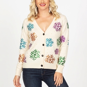 Suéter cárdigan casual de punto con cuello en V profundo para mujer, venta al por mayor personalizada, para moda casual femenina - Product Image 5