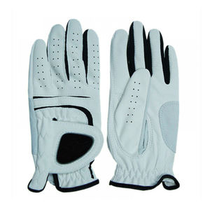 Gants de golf en cuir véritable blanc, respirants, unisexes, à enfiler, pour le sport, imperméables, à séchage rapide - Product Image 4