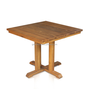 Modern Design Square Solid Wood <b>Foldable</b> Teak <b>Garden</b> <b>Table</b> for Outdoor Use Natural Color Mail Packed - Product Image 1