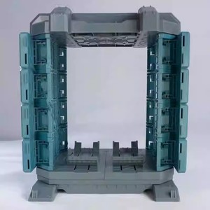 SJL-PD007 Mecha Hangar Dock <b>Display</b> <b>Case</b> <b>Model</b> Kit 1/144 1/100 Scale Modular Stackable Maintenance Bay Diorama Garage - Product Image 3