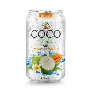 Eau de coco, purée de fruits, jus de dattes fraîches stérilisées, boîte en aluminium de 330 ml, certifiée Halal pour les distributeurs en gros, bouteille/boîte - Product Image 1