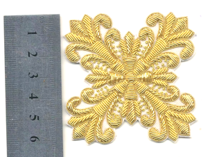 Insignias Bordadas a Mano Personalizadas, Ecológicas, Libres de Níquel, Lavables, con Hilo de Bullion, Logotipo Personalizado - Product Image 3