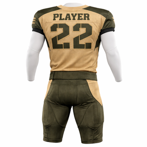 Custom American Football Uniform Set Mens Green Jersey <b>Pants</b> Breathable Polyester Short Printed Training Team Sports Wear - Product Image 4