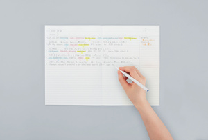 Japanese KOKUYO Campus A6 Spiral Binding Paper Flat <b>Notebook</b> 3 Pack 7mm <b>Dotted</b> A-Ruled 30 Sheets Each for School Study Notes - Product Image 2