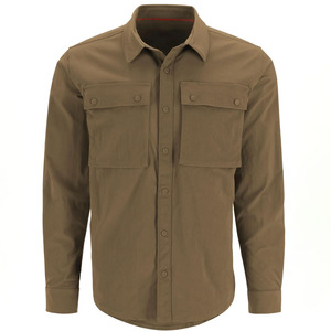Camisa de Pesca Impermeable para Hombre con Protección Solar UPF 50, Logotipo Frontal, Camuflaje de Alta Calidad, Spandex/Poliéster, Manga Larga, Tallas Grandes, Estilo Deportivo - Product Image 1
