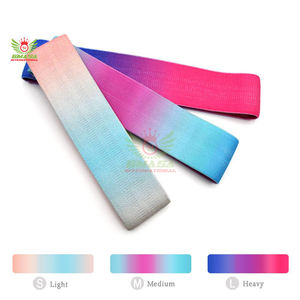 ชุดยางยืดออกกำลังกายสำหรับบริหารสะโพกผู้หญิง แบบวงกลม กว้าง กันลื่น สำหรับออกกำลังกายกล้ามเนื้อก้น ทำจากโพลีเอสเตอร์คุณภาพสูง - Product Image 4