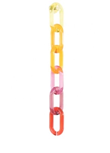 Escultura de Pared de Eslabones de Cadena de Resina Colorida, Decoración Artística para el Hogar, Forma Personalizada, Hecha a Mano, Degradado Azul, Fundición Artesanal - Product Image 6