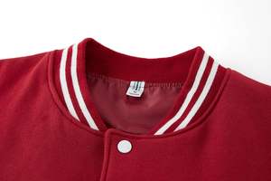 Blousons universitaires tendance pour hommes avec poches latérales, fermeture éclair frontale, poignets élastiques, veste sweat-shirt épaisse pour l'hiver, polyvalente pour superposer - Product Image 4