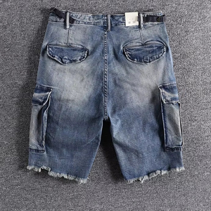 New Summer Collection <b>Men</b> Denim <b>Shorts</b> for Adults Wholesale Price High Quality <b>Men</b> Denim <b>Shorts</b> in Different Color - Product Image 3
