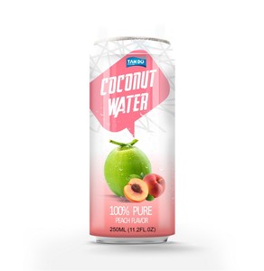 Agua de Coco Premium con Sabor a Melocotón, Kiwi y Sandía, Certificada ISO HACCP, Origen Vietnam, 250 ml, OEM – Tan Do Beverage Company - Product Image 2
