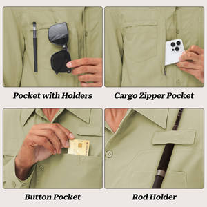 เสื้อเดินป่าผู้ชายรุ่นยอดนิยม ขนาดสั่งทำได้ แห้งเร็ว น้ำหนักเบา ดีไซน์โดดเด่น - Product Image 4