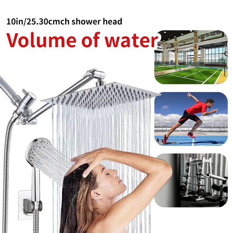 Upgraded silver stainless steel 8-piece set Color