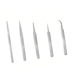 Pinzas para pestañas de color personalizado, caja de pinzas para pestañas de marca privada, pinzas para pestañas de volumen con punta de fibra, pinzas para pestañas personalizadas - Product Image 1