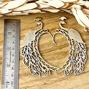Hot Selling <b>Cuff</b> <b>Earrings</b> Tribal Brass Jewelry Women Silver Plated Animal Peacock Filigree <b>Ear</b> <b>Cuffs</b> <b>Earrings</b> Wholesale/OEM/ODM - Product Image 4