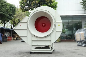 Ventilateur centrifuge OBM CEP-1-16I pour l'extraction de fumée dans les couloirs, avec entraînement par courroie AC en acier au carbone SS400, fabriqué au Vietnam - Product Image 3
