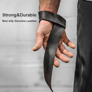 Correas de levantamiento de cuero duraderas para entrenamiento de fuerza y desarrollo muscular - Product Image 2