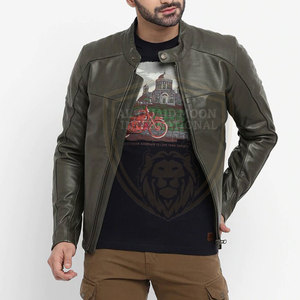 Online Sale Private Label Men Leather <b>Jacket</b> Top Quality <b>Running</b> Wear Men Leather <b>Winter</b> <b>Jacket</b> - Product Image 4
