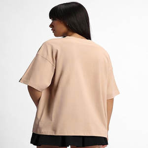 Camisetas de hombre con logotipo personalizado, ropa de calle de punto de poliéster/algodón de gran tamaño con estampado de lavado ácido gráfico de alta calidad - Product Image 3