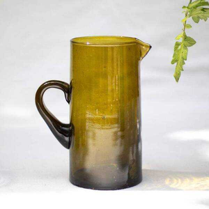 Handcrafted Eco-Friendly Resin Pitcher with Handle Lid Durable Lightweight Modern Design for Juice Water Coffee Tea Party Drinks - Product Image 2