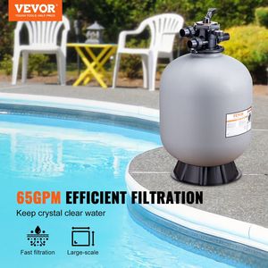 Filtro de Arena de 24 Pulgadas para un Flujo de hasta 65 GPM, Válvula Multipuerto de 7 Vías, Sistema de Filtración para Piscinas - Product Image 2