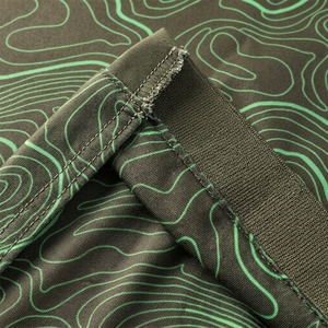 Polo de Manga Corta para Hombre con Estampado Topográfico Verde, con Bolsillo, Tejido de Secado Rápido, Estilo Casual - Product Image 6