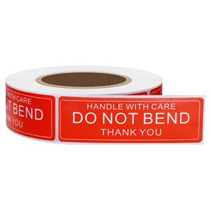 Etiqueta de Envío, Etiqueta de Caja, Adhesivo Frágil, No Doblar, Manejar con Cuidado, Sobre para Envíos, Embalaje, Rollo de Papel Rectangular, Adhesivo Decorativo - Product Image 4