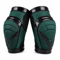 Genouillère de volleyball en gel bleu respirante et compressive avec protection souple – Vente en gros