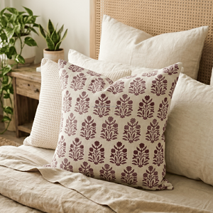 Housse de coussin de canapé imprimée à motifs floraux 50x50, tissée à la main, couleur pastel douce, housse de coussin de chaise imprimée à motifs floraux - Product Image 6