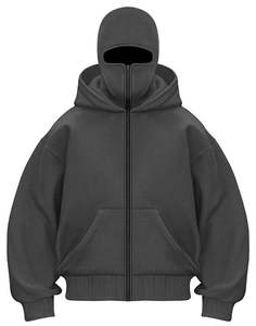 Sudaderas con capucha personalizadas con logo, sudaderas lisas de talla grande, ropa informal de algodón, sudaderas para hombre en venta - Product Image 5