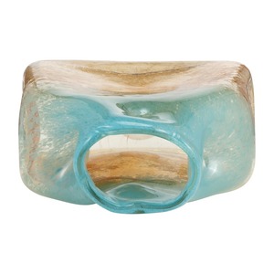 Vase en verre bleu et or, parfait pour centre de table et décoration de maison de luxe, vente en gros depuis l'Inde - Product Image 5