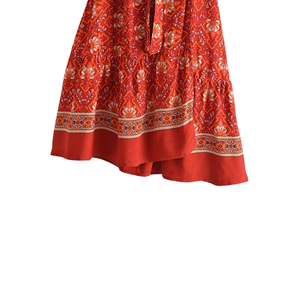 Vestido mini estampado de moda para mujer, conjunto de manga corta - Product Image 3