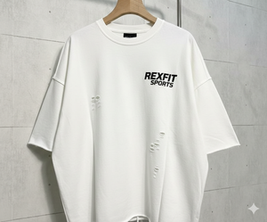 Camisetas Oversize de Color Sólido, Personalizadas con Serigrafía de Logotipo, 100% Algodón Grueso, Estilo Urbano Holgado - Product Image 5